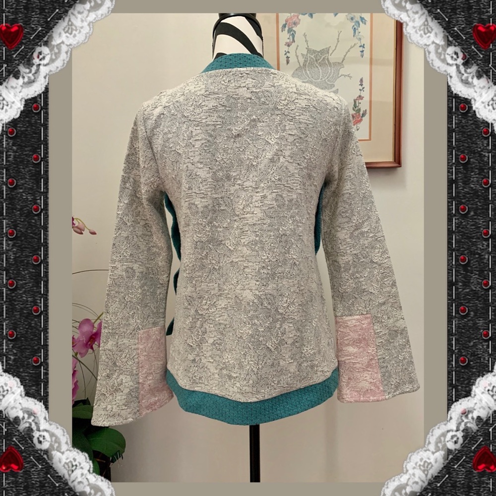 Anthropologie Multiple Pattern Side Split Top - image 4